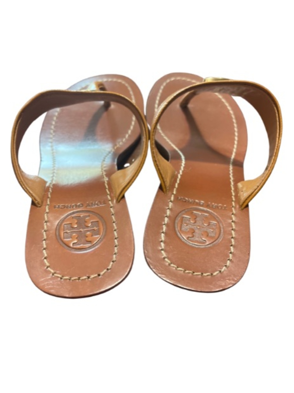 ✨Tory Burch Cameron
Patent Leather Wedge Sandals - Poppy Royal Tan Size 5M✨ - Picture 5 of 9